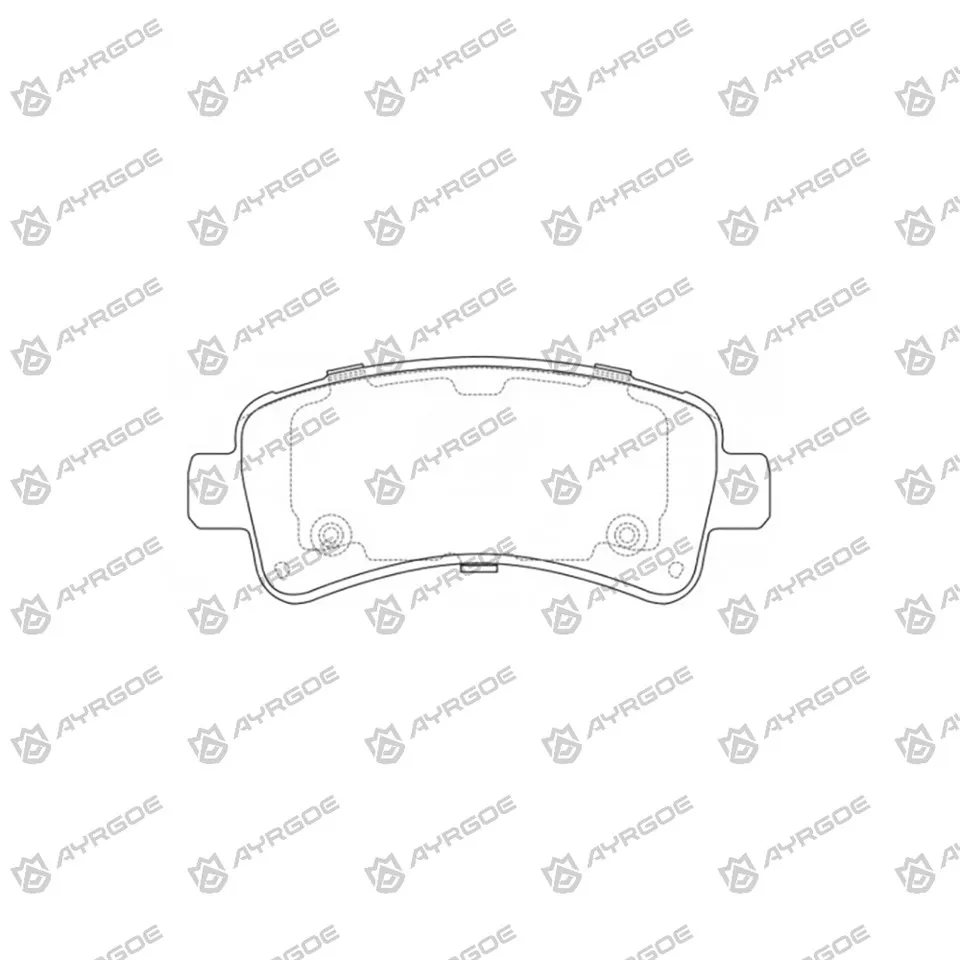 PN0708W piduriklotsid LIFAN X60 LF6430 jaoks